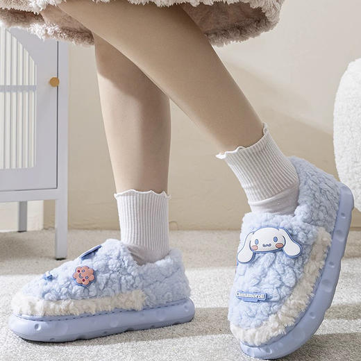 【特价19元】【24-26码】三丽鸥玉桂狗包跟棉鞋儿童棉拖冬季保暖可爱居家棉鞋棉拖鞋【WG6348】 商品图1