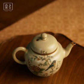 问鼎鼎者汝瓷蓬留壶（绘画蹄鸟知春）（缺货）