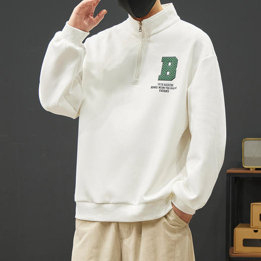 【新款DYY】大依优型大码小立领卫衣男宽松休闲上衣胖子加肥加大男士潮流 商品图11