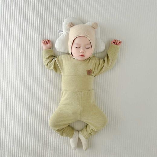 【温暖由内而外柔软舒适不臃肿】 婴儿贴身睡衣秋冬款护肚内衣宝宝内衣羊绒蚕丝分体秋衣套装 商品图7