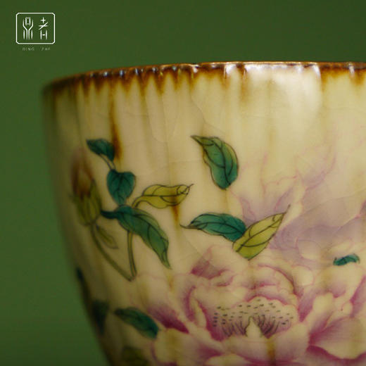 问鼎鼎者汝瓷绰约公杯（绘画国色天香）（缺货） 商品图3