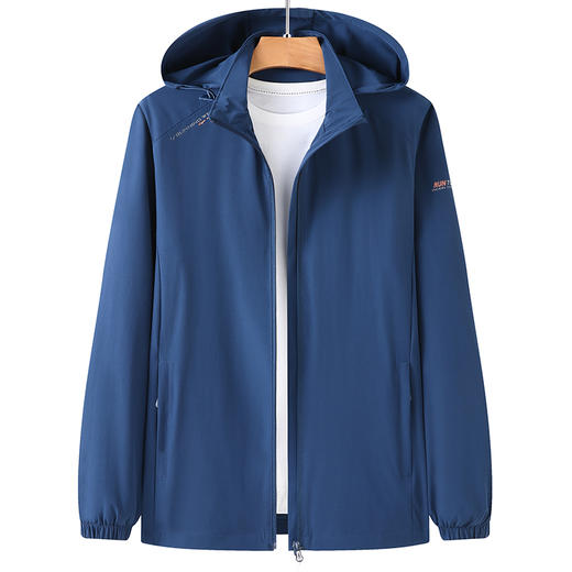 【可拆卸帽】【新款DZP】大依优型大码夹克外套男宽松加肥加大码上衣夹克休闲 商品图0