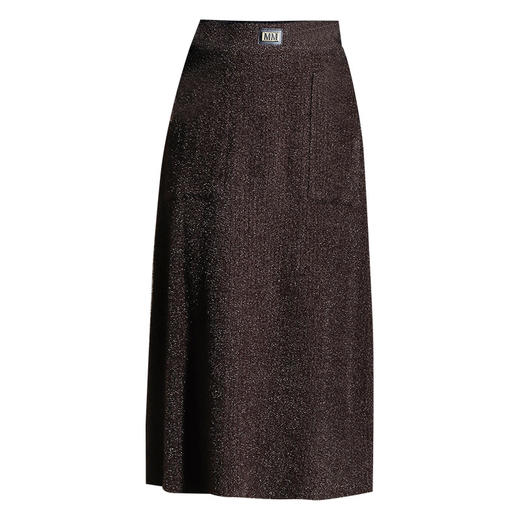 MYX-YGLR-1232-L垂感修身针织毛线裙弹力直筒裙中长款显瘦修身包臀裙秋冬款半身裙 商品图4