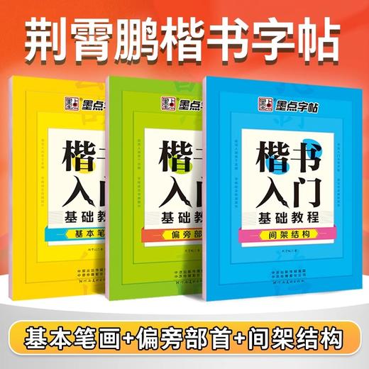 墨点字帖 楷书入门基础教程 基础笔画正楷字帖字帖楷书小学儿童练字帖成人楷书字帖练字板 商品图0