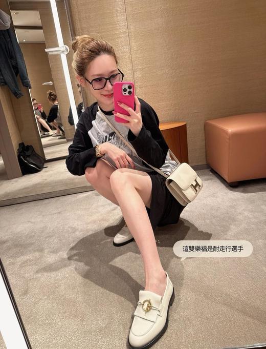 爱马仕今年秋冬新出的新款乐福鞋搭配*复古金色Glenan鞋扣（UY*HC） 商品图6