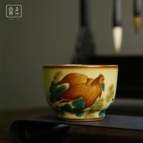 问鼎鼎者汝瓷端合杯（绘画如鱼得水）馥郁杯（绘画如鱼得水）（缺货）