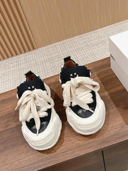 吴建豪xVESSELSMILENCE棉花糖隐藏款低帮可替换开口笑厚底休闲帆布鞋（SLB） 商品图1