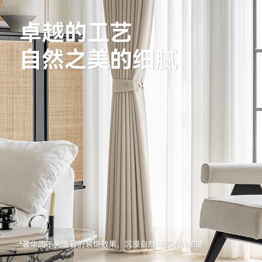 【沁园春月】金蝉轻奢柔滑高精密窗帘 商品图5