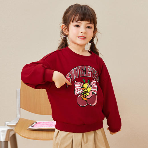 B.DUCK小黄鸭童装春秋圆领卫衣105-150 FF3408010 商品图3