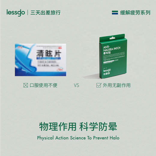 心选丨lessgo利事多晕车贴 10片/盒 商品图4