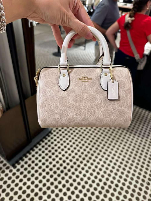 ¥1399🇺🇸✈️🇨🇳Coach mini迷你Rowan波士顿❗❗新款 🔥🔥老花🐰尺寸17.5*12*10cm 商品图0