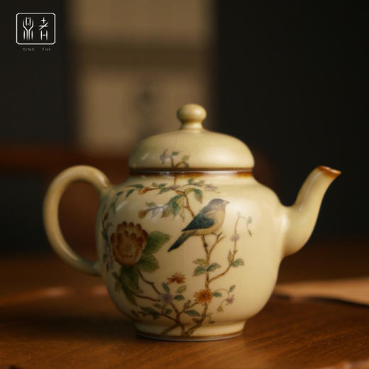 问鼎鼎者汝瓷蓬留壶（绘画蹄鸟知春）（缺货） 商品图3