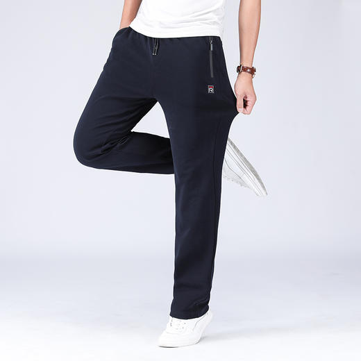 【Q】【新款DZP】大依优型大码男装直口直筒运动裤运动休闲长裤加肥加大弹力舒适 商品图1