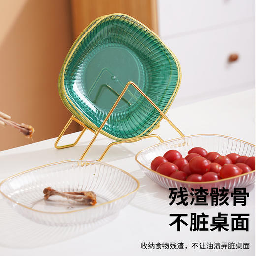 「高颜值！餐桌新美学」创意中秋家用水果盘 月饼糖果塑料盘食品级小吃干果盘子碟子收纳整理 商品图2