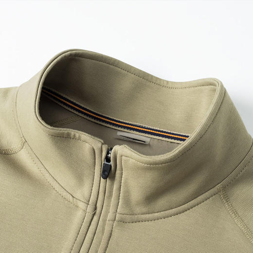 【新款DSK】大依优型大码立领拉链长袖卫衣加肥加大肥佬休闲宽松透气上衣打底男士胖子 商品图9