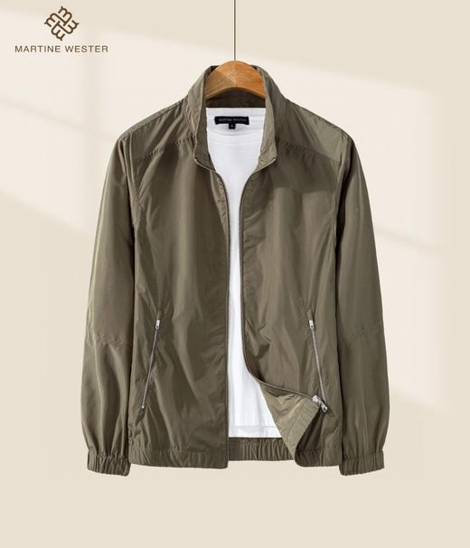 Martine Wester 男款 记忆面料隐藏式帽子立领外套 11063216 商品图2