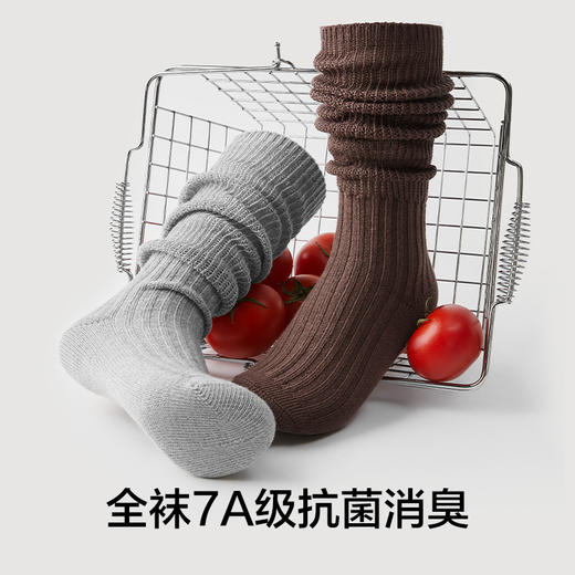 有棵树中筒无骨针织女士堆堆袜3双装-S11005 商品图3