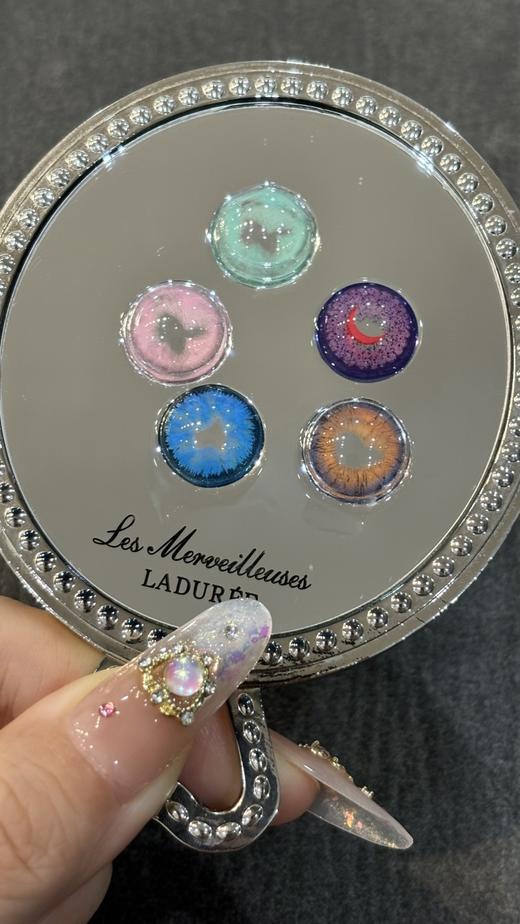 focusmoon月抛 蓝色星星/drama粉蝴蝶/nextlevel绿蝴蝶/blackmanba紫月亮/灰色爱心 14.2 女团打歌舞台同款 商品图2