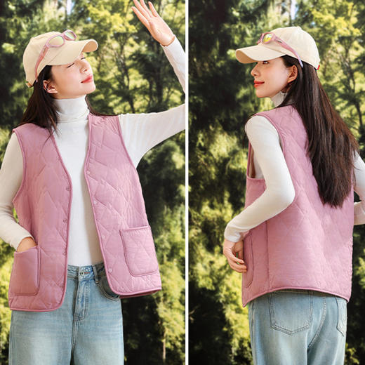 【停发】男女款羊毛马甲、7A级抑菌面料、防水防污抗静电处理工艺、男女款羊毛马甲、儿童保暖马甲 商品图3