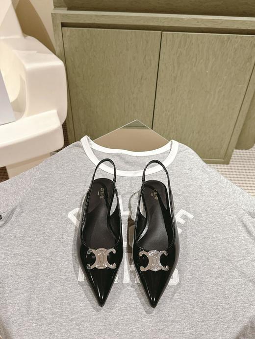 赛琳夏季银色凯旋门系列！新款银色尖头高跟鞋（HC） 商品图2