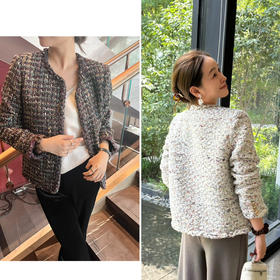 25特价🍂2409204   手工访粗花呢 外套，“紫运”“琉璃”