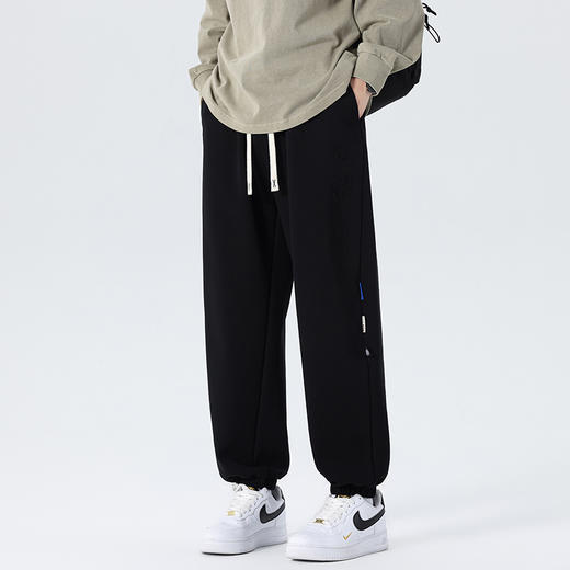 【新款DYF】大依优型大码束脚小脚运动针织休闲裤加肥加大男装舒适胖子肥佬百搭运动裤长裤 商品图10