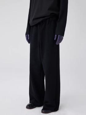 Simple Project/K24197/花边抽褶腰头针织卫裤