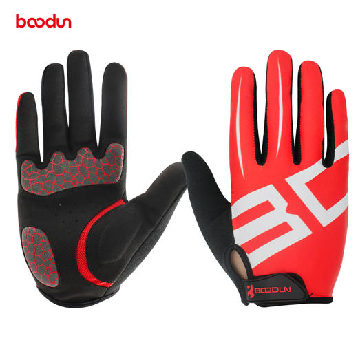 boodun春秋自行车骑行手套0938全指硅胶减震长指公路山地车单车装备 商品图1