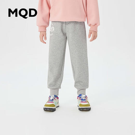 【MQD】童装男女大童冬季新品潮酷休闲运动针织裤 商品图0