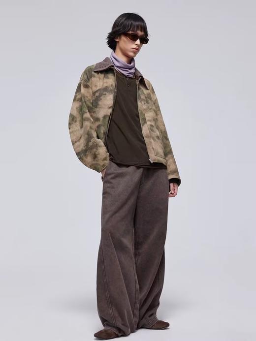 Simple Project/Y24139/可拆卸毛织领迷彩工装夹克 商品图2