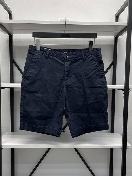 HUGO BOSS/胡戈波士 男士夏季黑标棉混纺斜纹布微弹休闲短裤 商品图2