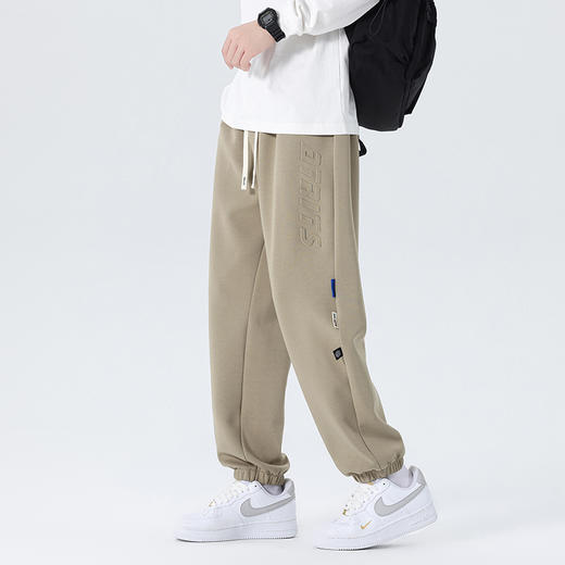 【新款DYF】大依优型大码束脚小脚运动针织休闲裤加肥加大男装舒适胖子肥佬百搭运动裤长裤 商品图3