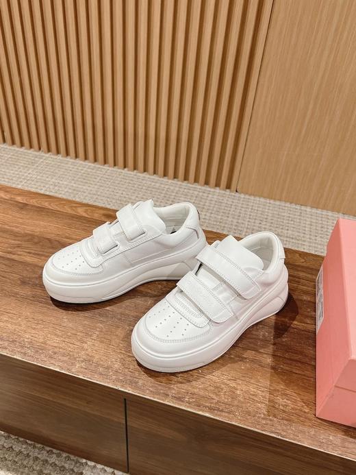 ACNE24/ss专柜*厚底休闲魔术贴笑脸小白鞋（HC） 商品图1