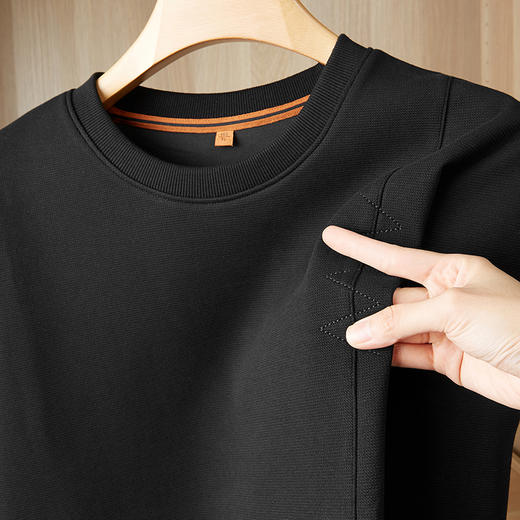 【新款DDP】大依优型大码卫衣长袖休闲加肥加大男士胖子大码内搭上衣打底显瘦 商品图1