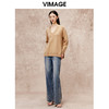 VIMAGE纬漫纪冬季新款V领慵懒风温柔宽松时尚显瘦针织衫V2201803 商品缩略图1