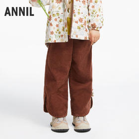 女童灯芯绒宽松长裤安奈儿童装实体店同款XG436679