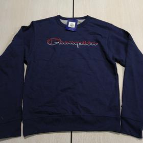 瑕疵Cham**pion 男士秋季经典字母印花LOGO套头圆领长袖卫衣