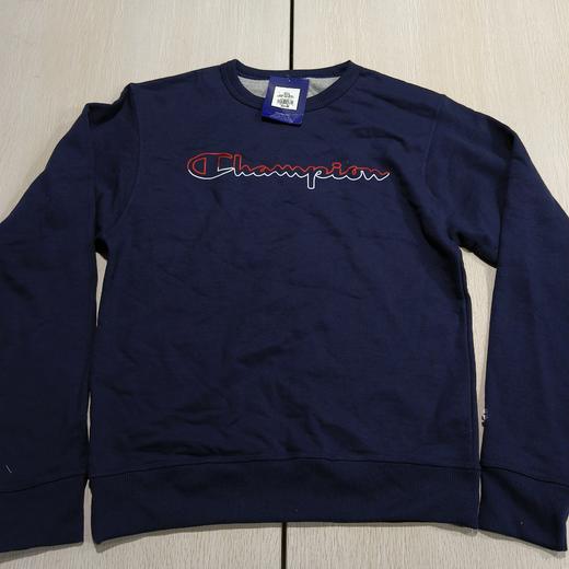 瑕疵Cham**pion 男士秋季经典字母印花LOGO套头圆领长袖卫衣 商品图0