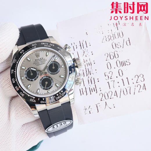 ROLEX劳力士 宇宙计型迪通拿系列 灰胶迪 水泥灰 男士腕表 商品图8