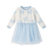 笛莎Deesha 童装女童连衣裙2024冬季新款儿童网纱拼接连衣裙 商品缩略图4
