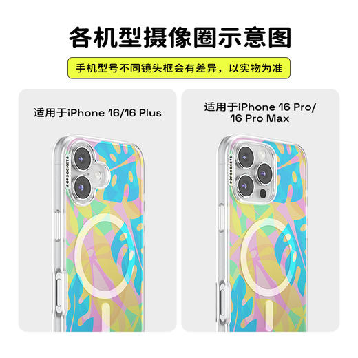 【热带舞曲】五彩斑斓叶·黄 POPCASE手机壳 MagSafe Popcase磁吸款 黄色 植物花卉 iPhone 15/14/13 商品图2