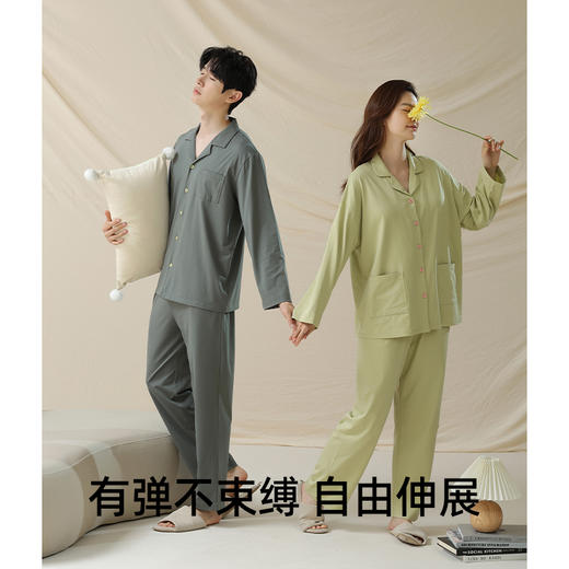 大朴 超柔针织情侣家居服/双层纱婴儿棉家居服 商品图3