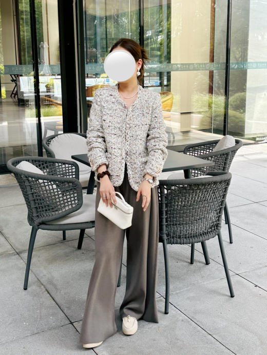 25特价🍂2409204   手工访粗花呢 外套，“紫运”“琉璃” 商品图7