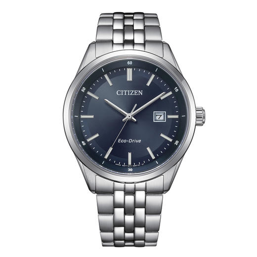 西铁城/CITIZEN防水夜光简约时尚钢带光动能男表BM7560-59L 商品图1