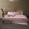60长绒棉全棉四件套纯色大提花  叶琳-萝莉粉 商品缩略图1