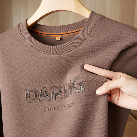 【新款DDP】大依优型大码卫衣长袖休闲加肥加大男士胖子大码内搭上衣打底显瘦 商品图10