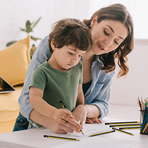 千千圈 小学生写字HB铅笔 学生文具用品考试绘画铅笔12支装+橡皮 商品图3