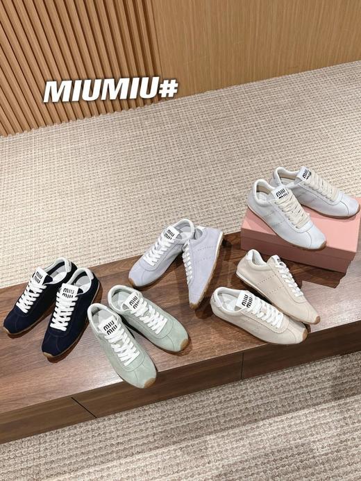 MiuMiu缪缪德训鞋2024新款火*脏脏鞋小白鞋（HC） 商品图0