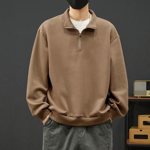 【新款DYY】大依优型大码小立领卫衣男宽松休闲上衣胖子加肥加大男士潮流 商品图1