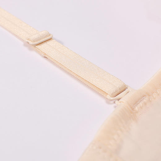 都市丽人内衣自然舒适常规文胸蕾丝中厚文胸1/2杯四排扣无钢圈LBT1M4 商品图5